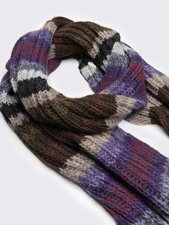 Shop Nova Multi Coloured Textured Scarf Minga London Accessories
