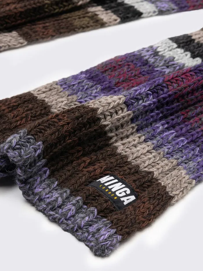Shop Nova Multi Coloured Textured Scarf Minga London Accessories