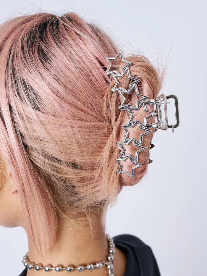 Shop Stars Aligned Silver Claw Clip Minga London Accessories