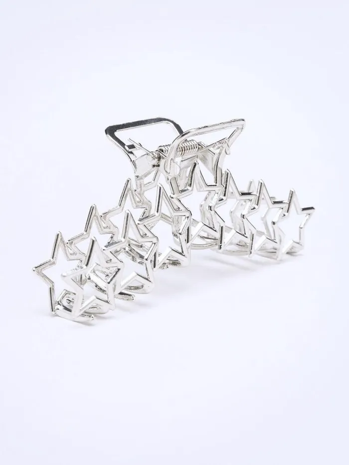 Shop Stars Aligned Silver Claw Clip Minga London Accessories