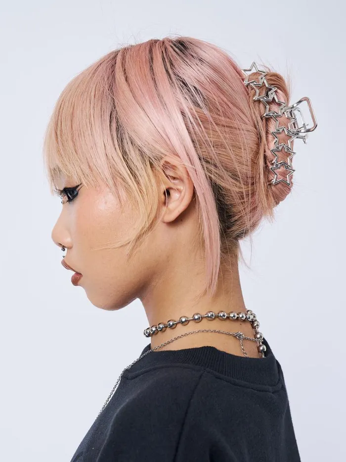 Shop Stars Aligned Silver Claw Clip Minga London Accessories