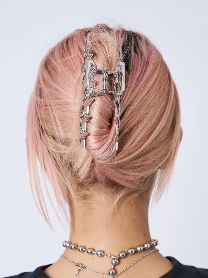 Shop Stars Aligned Silver Claw Clip Minga London Accessories