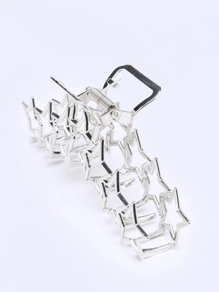 Shop Stars Aligned Silver Claw Clip Minga London Accessories