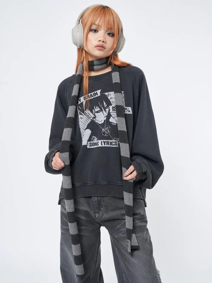 Shop Vapor Stripes Knitted Scarf Minga London Accessories Shop Vapor Stripes Knitted Scarf Minga London Accessories