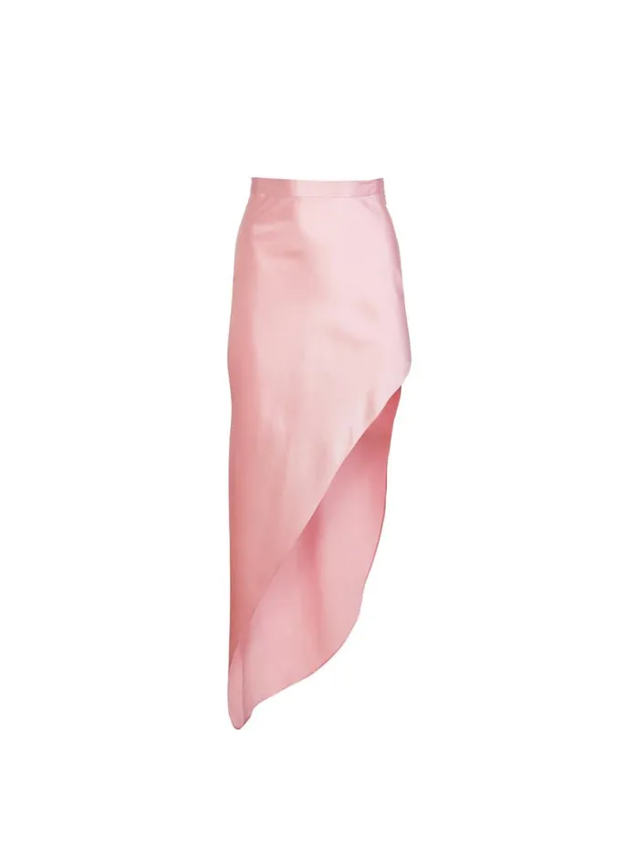 Shorts and Skirts Clothing Fleur Du Mal High Slit Skirt Pink Lady