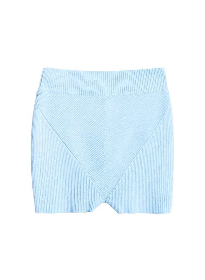 Shorts and Skirts Clothing Fleur Du Mal Knit Rib Short Ice Queen