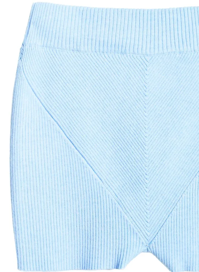 Shorts and Skirts Clothing Fleur Du Mal Knit Rib Short Ice Queen