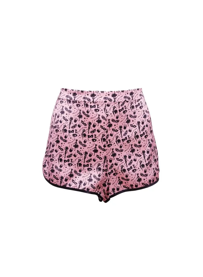 Shorts and Skirts LingerieClothing Fleur Du Mal Carnival Print PJ Short Carnival Print