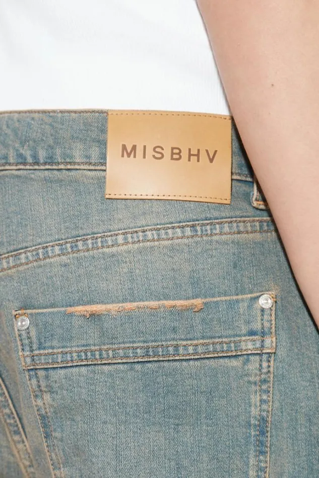 Shorts Men MISBHV Sunset Wash Baggy Denim Shorts Blue