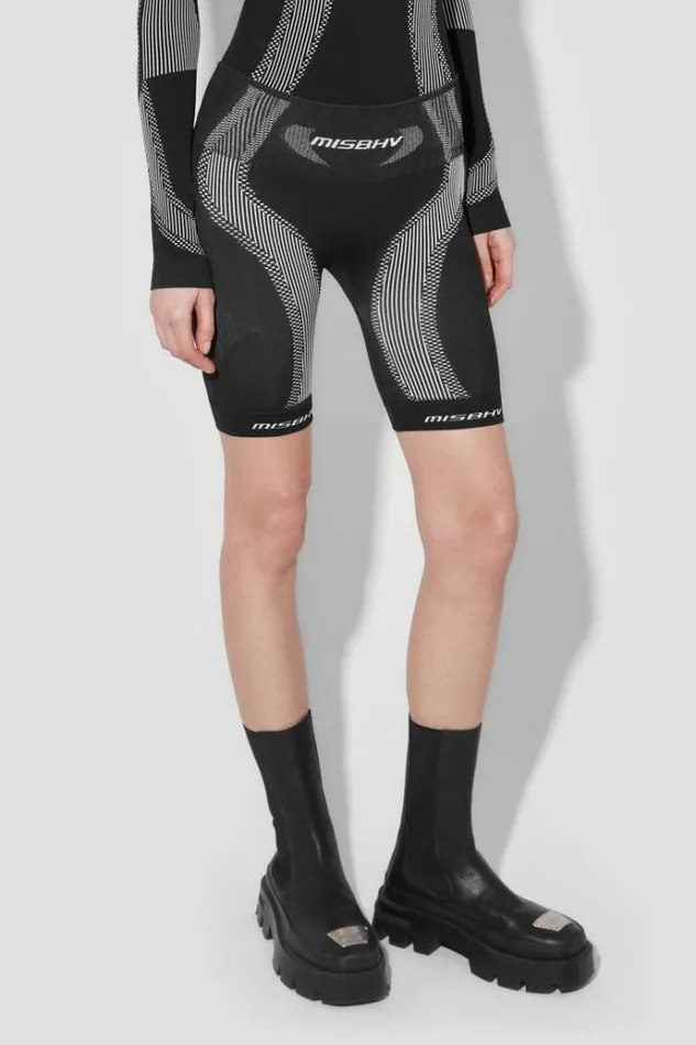 Shorts Women MISBHV Sport Active Wear Shorts Blackwhite