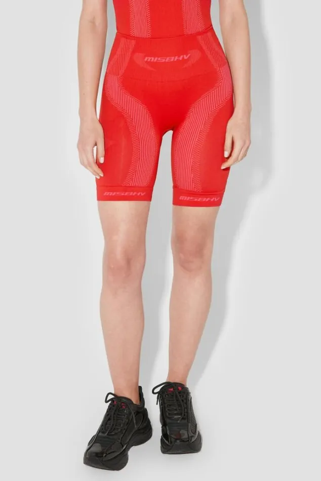Shorts Women MISBHV Sport Biker Shorts Coral Red