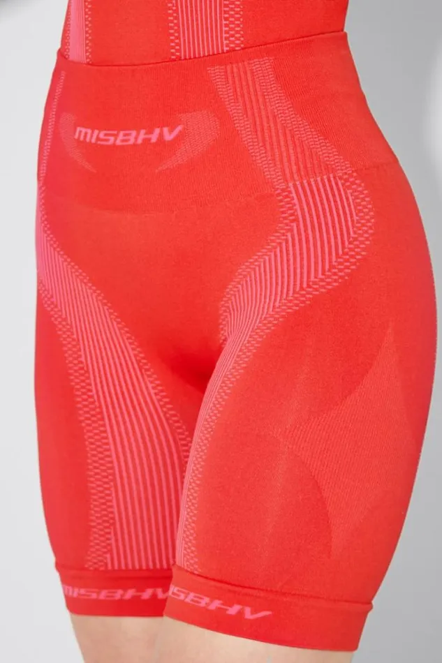 Shorts Women MISBHV Sport Biker Shorts Coral Red