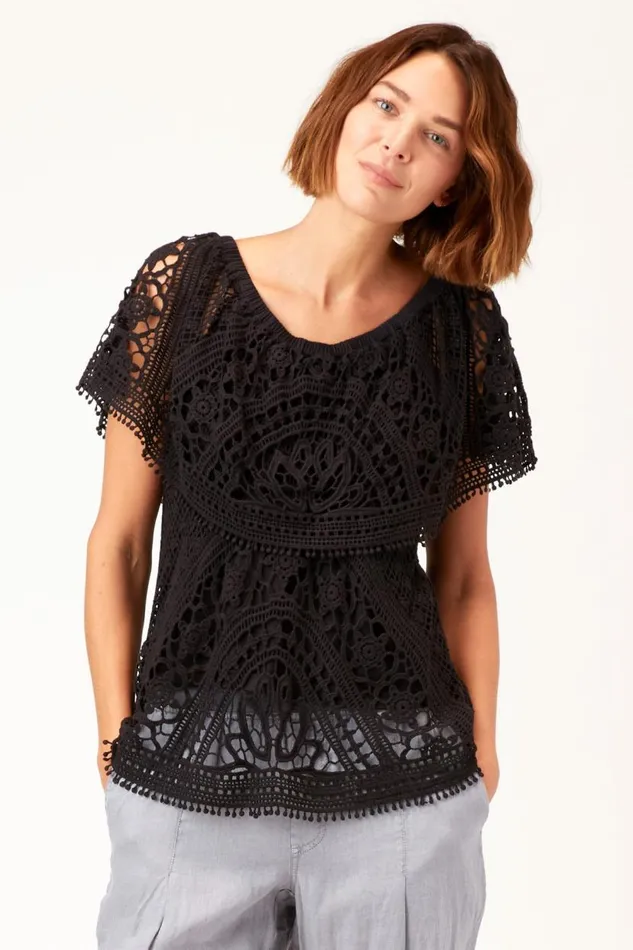 Signy Top Black Clothing XCVI ShirtsBlouses