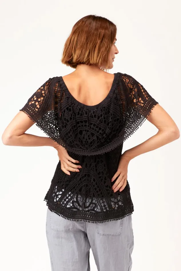 Signy Top Black Clothing XCVI ShirtsBlouses