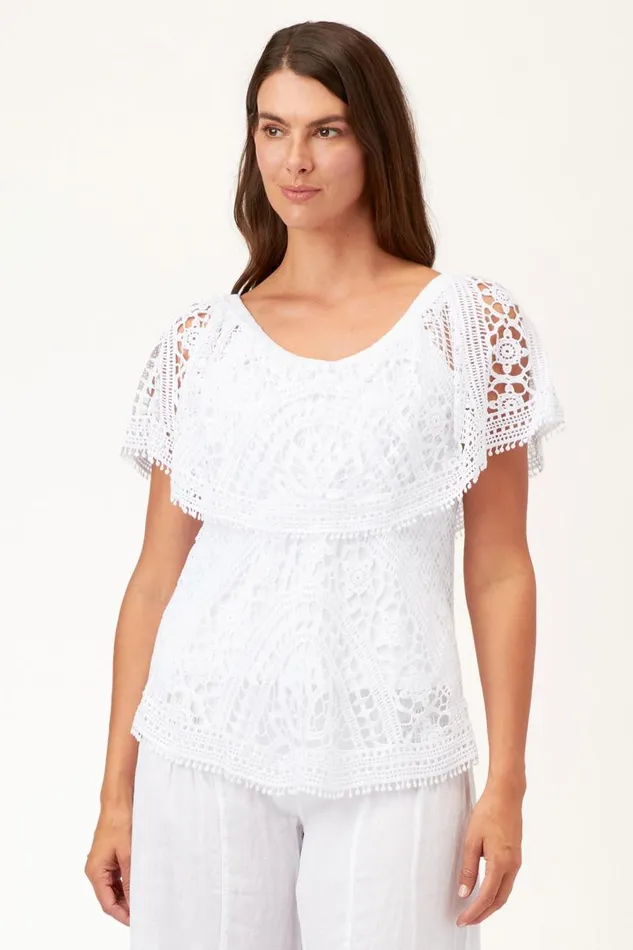 Signy Top White Clothing XCVI ShirtsBlouses