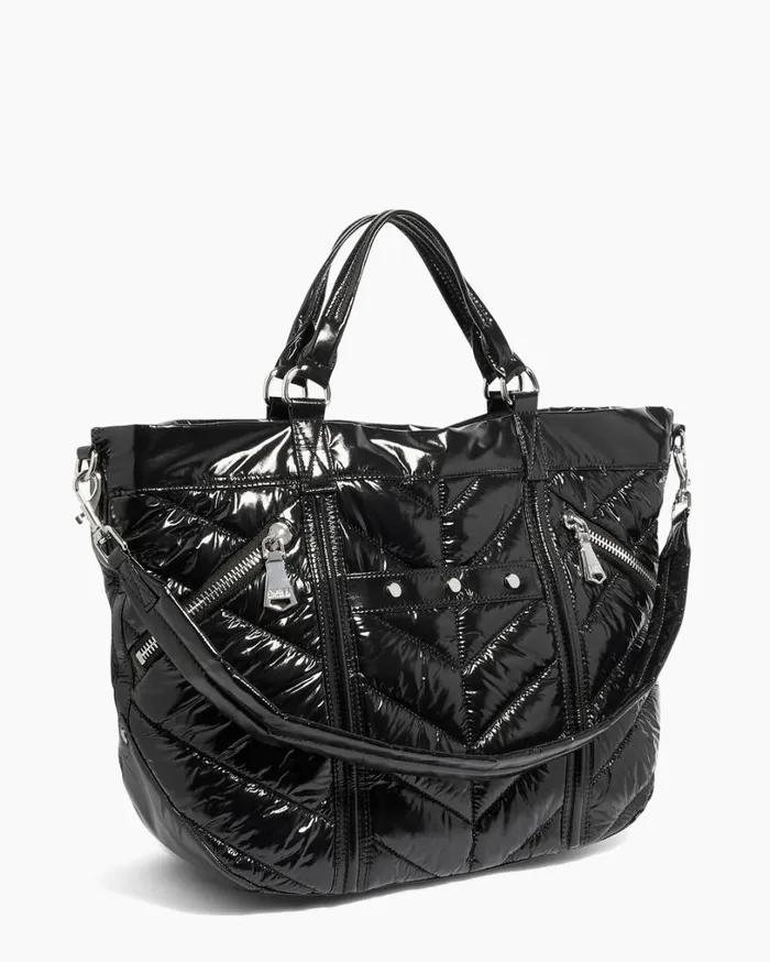Ski Puffer Fair Game Tote Black Women Aimee Kestenberg Tote Bags
