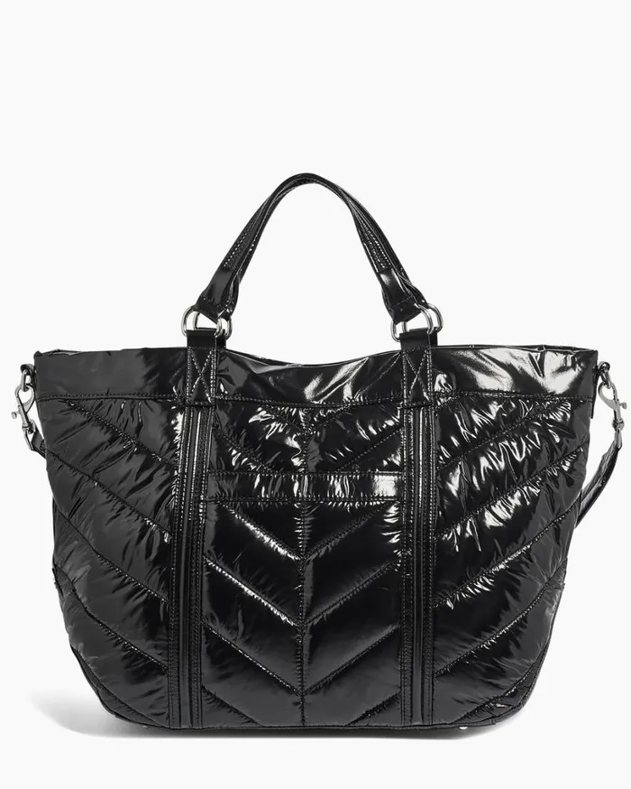 Ski Puffer Fair Game Tote Black Women Aimee Kestenberg Tote Bags