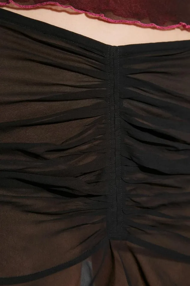 Skirts Women MISBHV Recycled Viscose Chiffon Mini Skirt Black