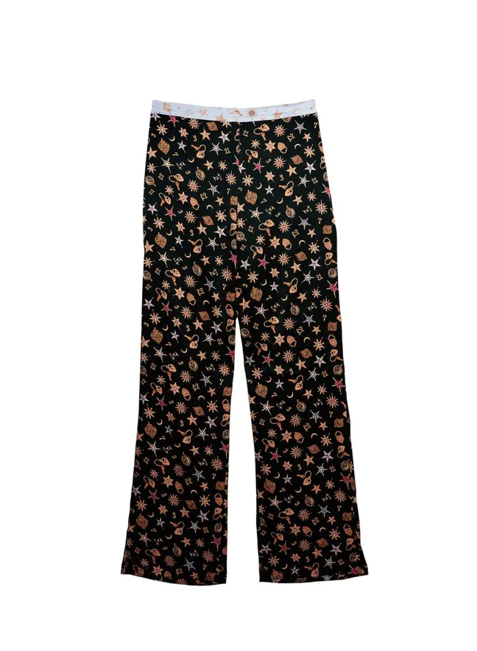 Sleepwear LingerieClothing Fleur Du Mal Charm Print Pant Charm Print