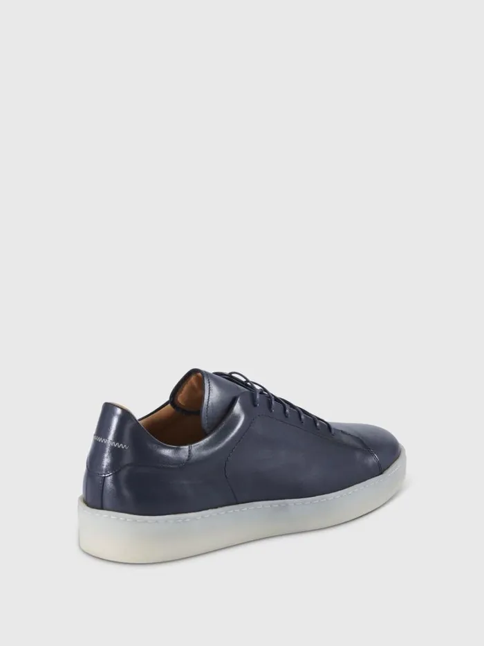 Sneakers Mens Paul Stuart Boston Leather Derby Blue