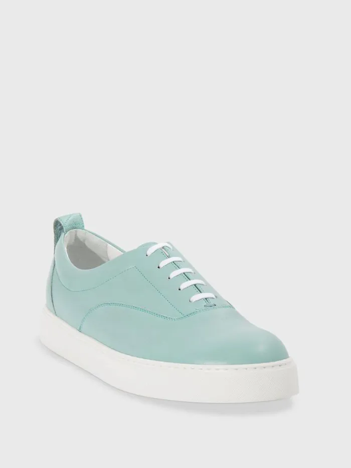 Sneakers Mens Paul Stuart CVO Leather Sneaker Aqua