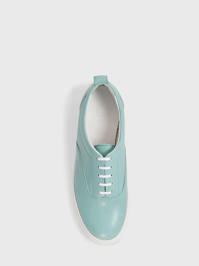 Sneakers Mens Paul Stuart CVO Leather Sneaker Aqua