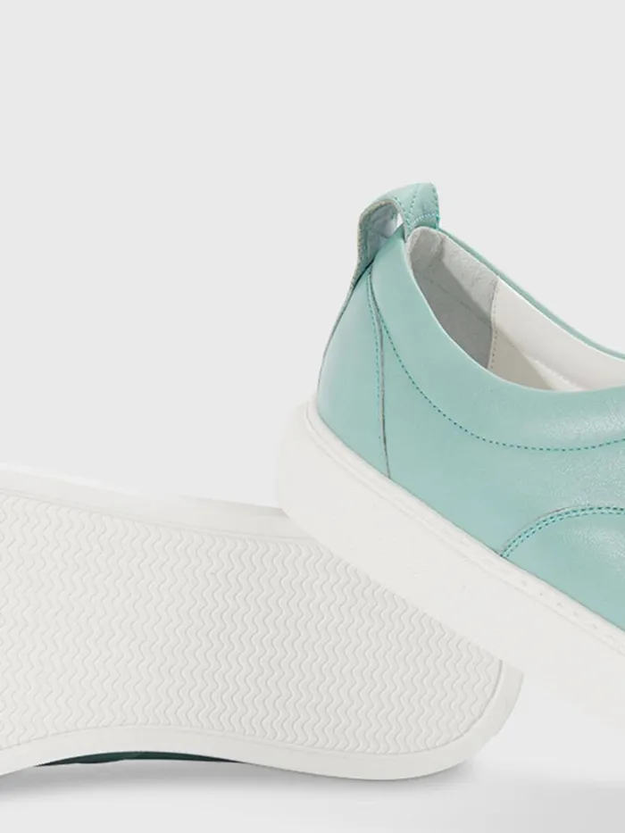 Sneakers Mens Paul Stuart CVO Leather Sneaker Aqua