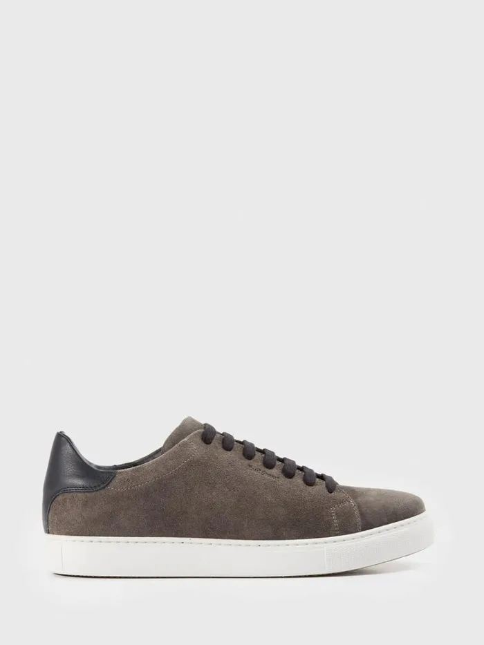 Sneakers Mens Paul Stuart Pascal Suede Sneaker Cognac