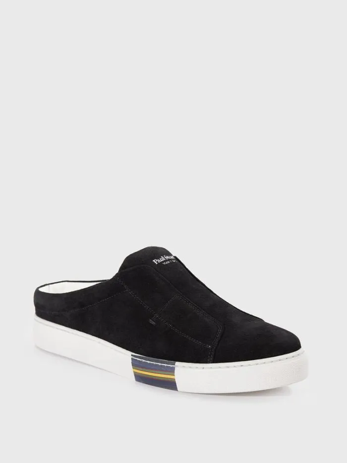 Sneakers Mens Paul Stuart Slide Suede Sneaker Black