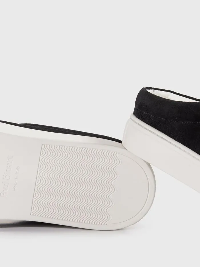 Sneakers Mens Paul Stuart Slide Suede Sneaker Black