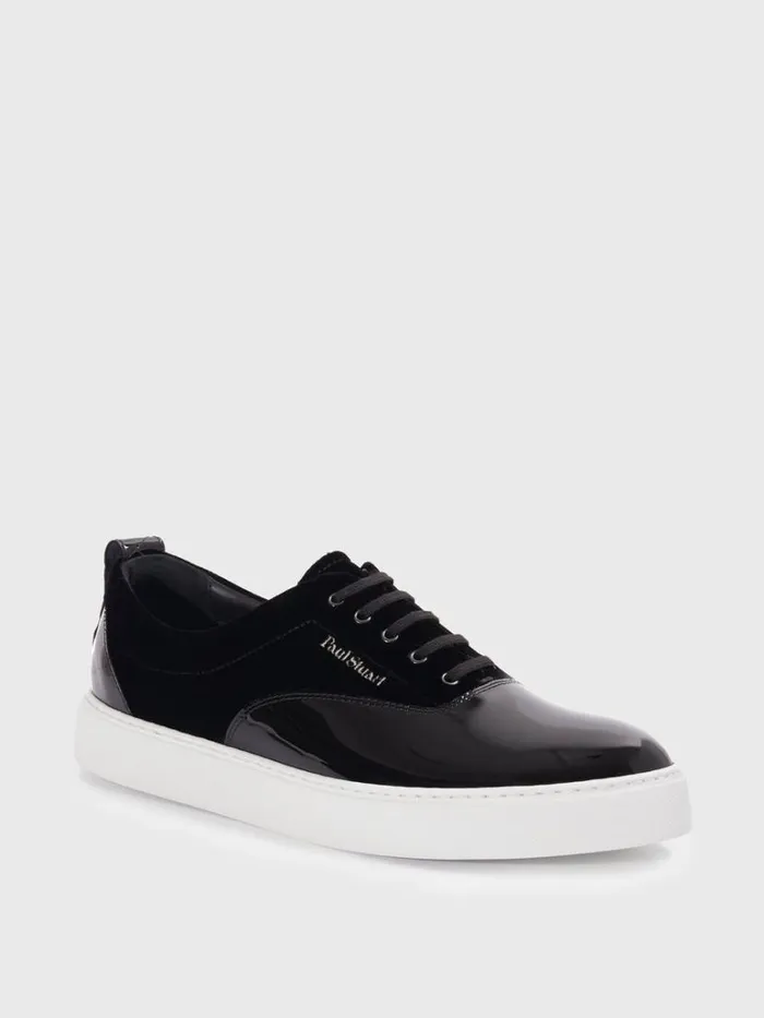 Sneakers Mens Paul Stuart Star Patent Leather And Velvet Sneaker Black Sneakers Mens Paul Stuart Star Patent Leather And Velvet Sneaker Black