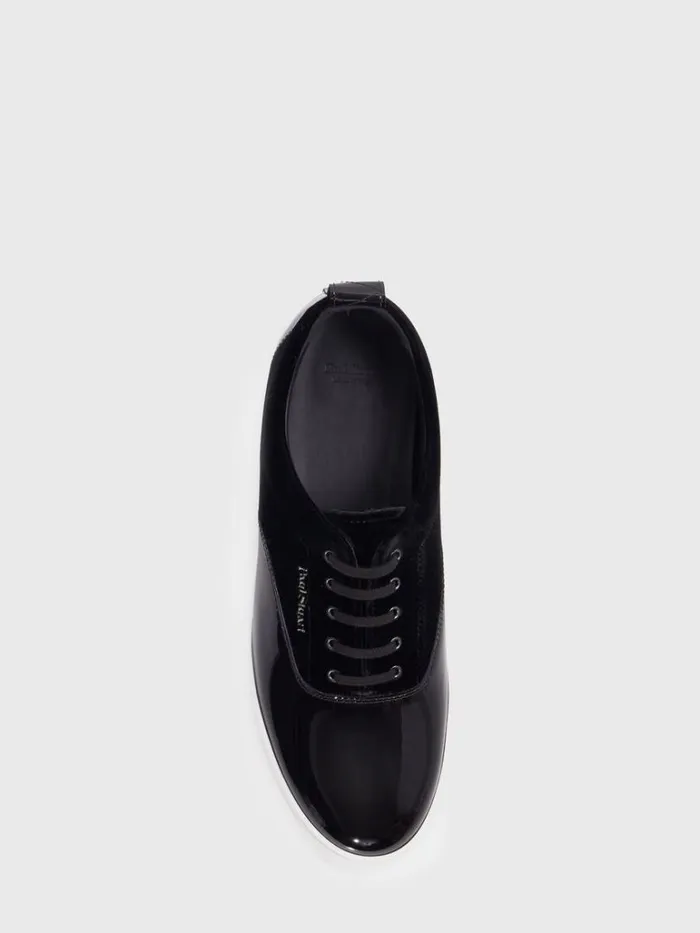 Sneakers Mens Paul Stuart Star Patent Leather And Velvet Sneaker Black Sneakers Mens Paul Stuart Star Patent Leather And Velvet Sneaker Black
