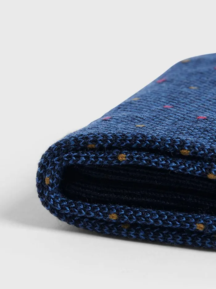 Socks Mens Paul Stuart Wool Dotted Oxford Sock Black