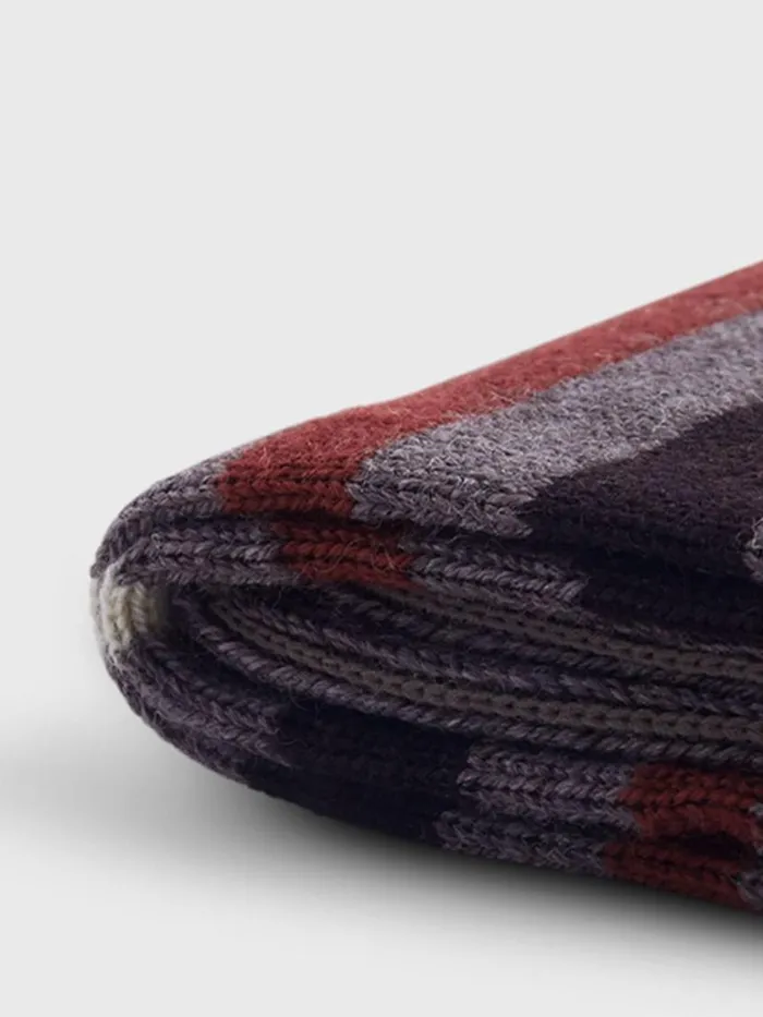 Socks Mens Paul Stuart Wool Tonal Variegated Stripe Sock Brown