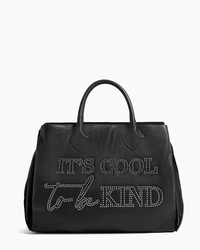 Speak Up Novelty Large Tote Black Shearling Women Aimee Kestenberg Tote Bags