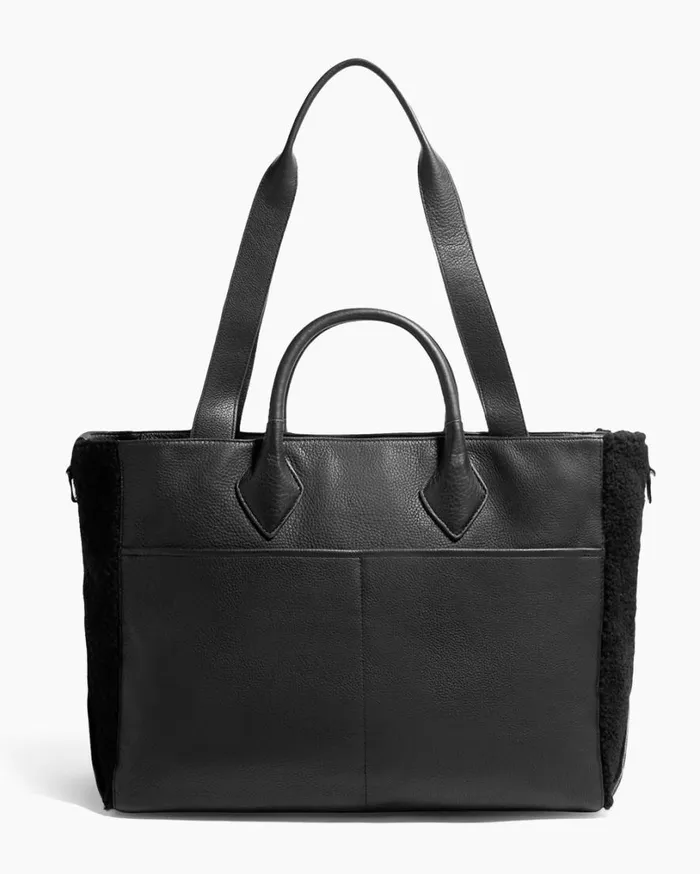 Speak Up Novelty Large Tote Black Shearling Women Aimee Kestenberg Tote Bags