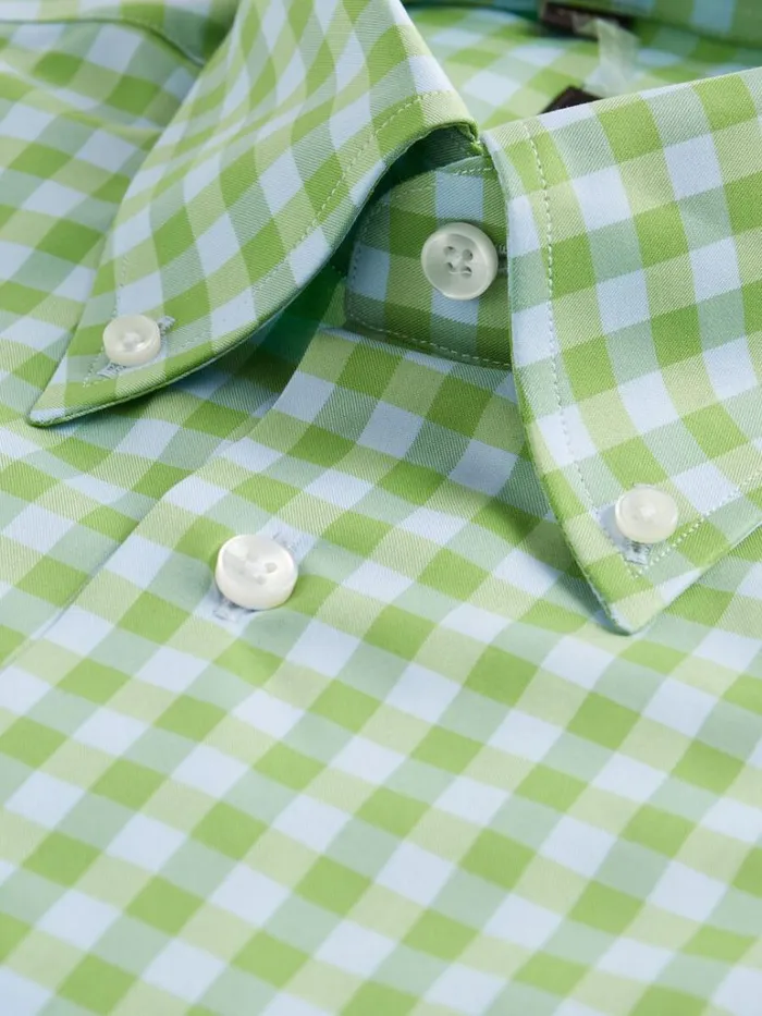 Sport Shirts Mens Paul Stuart Cotton Two Color Gingham Sport Shirt Greenblue Sport Shirts Mens Paul Stuart Cotton Two Color Gingham Sport Shirt Greenblue