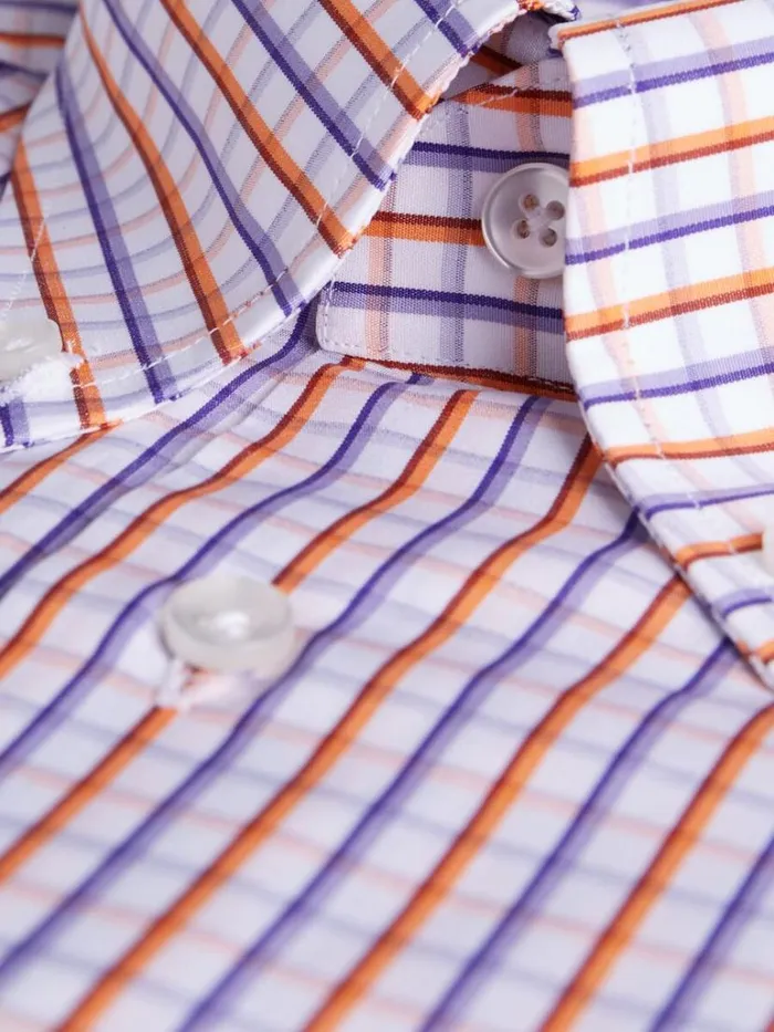 Sport Shirts Mens Paul Stuart Plaid Sport Shirt Purpleorange Sport Shirts Mens Paul Stuart Plaid Sport Shirt Purpleorange