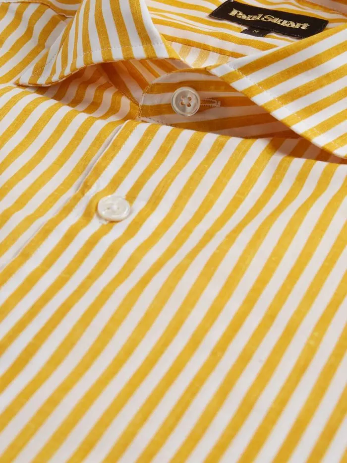 Sport Shirts Mens Paul Stuart Printed Bengal Stripe Sport Shirt Blue