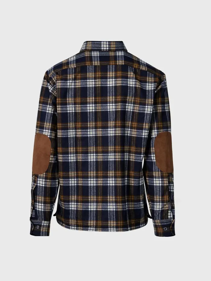 Sport Shirts Mens Paul Stuart Wool Plaid Overshirt Black