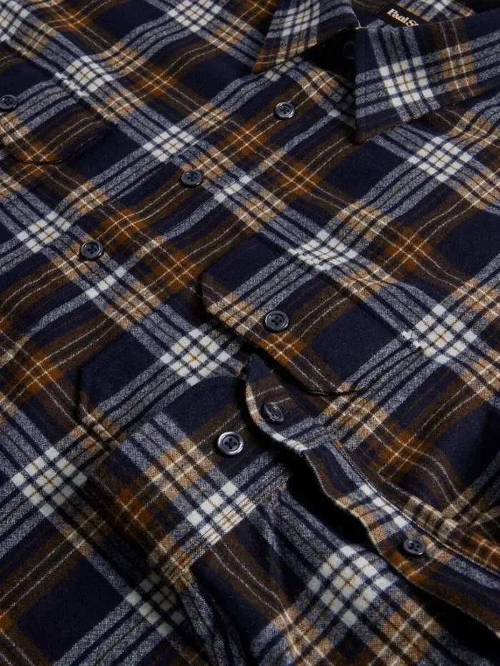 Sport Shirts Mens Paul Stuart Wool Plaid Overshirt Black