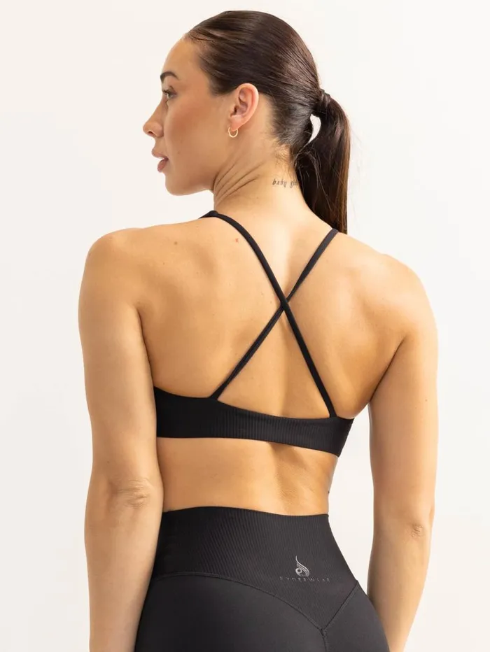 Sports Bras Womens Ryderwear Activate Scoop Neck Sports Bra Black