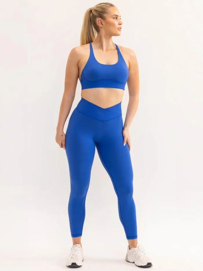 Sports Bras Womens Ryderwear Activate Scoop Neck Sports Bra Cobalt Blue