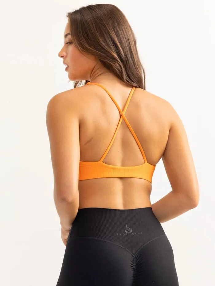 Sports Bras Womens Ryderwear Activate Scoop Neck Sports Bra Tangerine