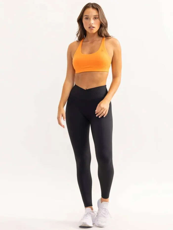 Sports Bras Womens Ryderwear Activate Scoop Neck Sports Bra Tangerine