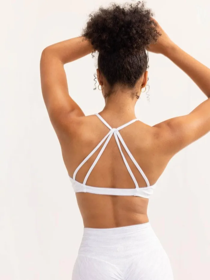 Sports Bras Womens Ryderwear Activate Twist Sports Bra Snow Grey Marl