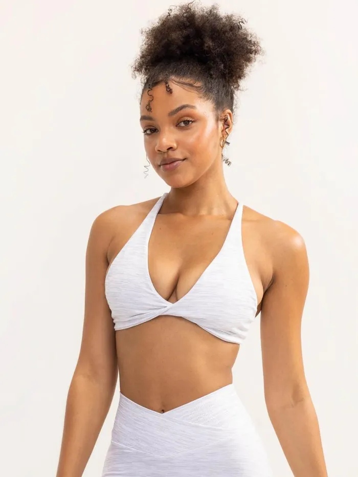 Sports Bras Womens Ryderwear Activate Twist Sports Bra Snow Grey Marl