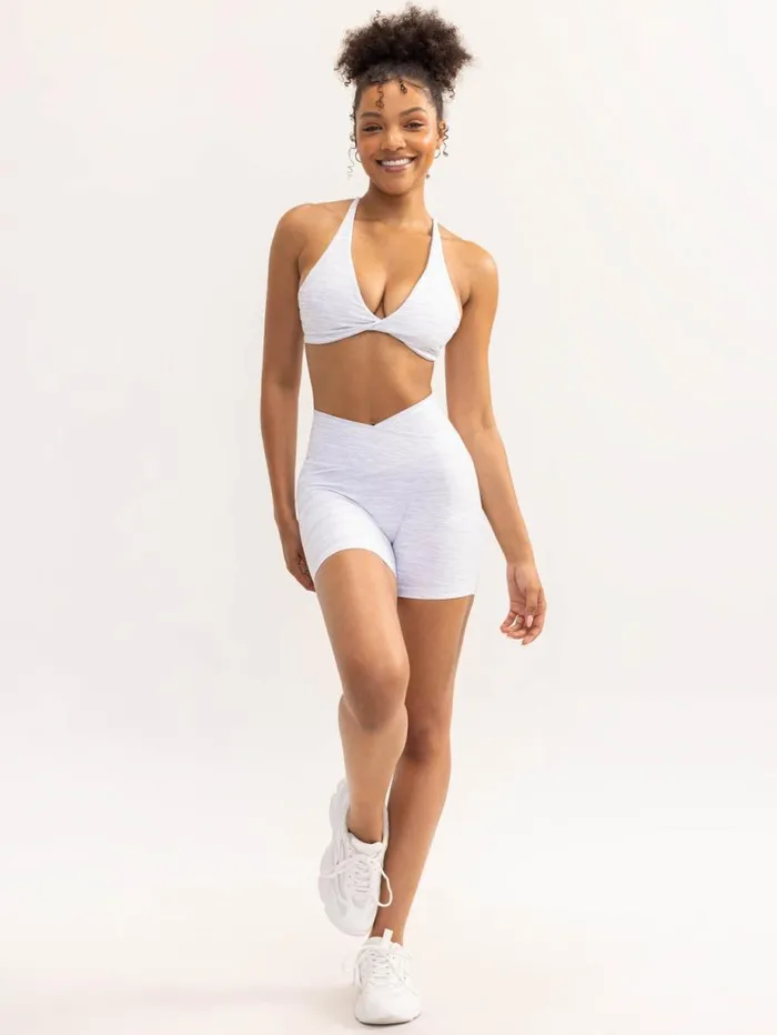 Sports Bras Womens Ryderwear Activate Twist Sports Bra Snow Grey Marl