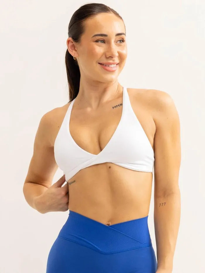 Sports Bras Womens Ryderwear Activate Twist Sports Bra White