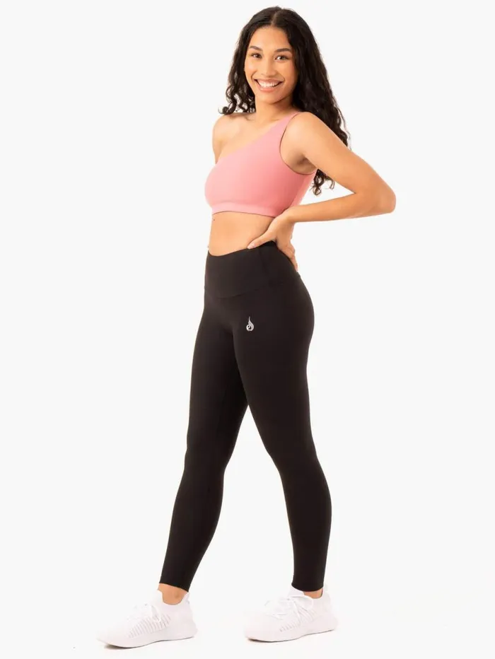Sports Bras Womens Ryderwear Adapt One Shoulder Sports Bra Blush Pink
